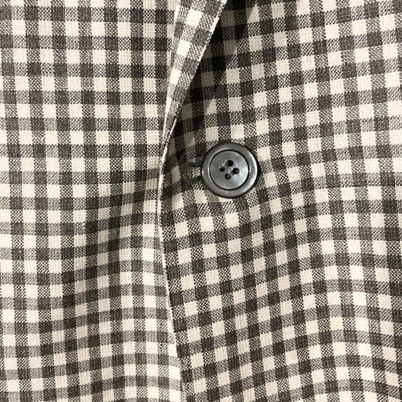 Canali Grey and White Houndstooth Blazer - Picture 16 of 16